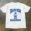 DEATH ROW RECORDS Short Sleeve Hip Hop Rap Baggy Men's Cotton Crew Neck T-shirt Men Clothes Fashion Loose Tops Breathable Tee