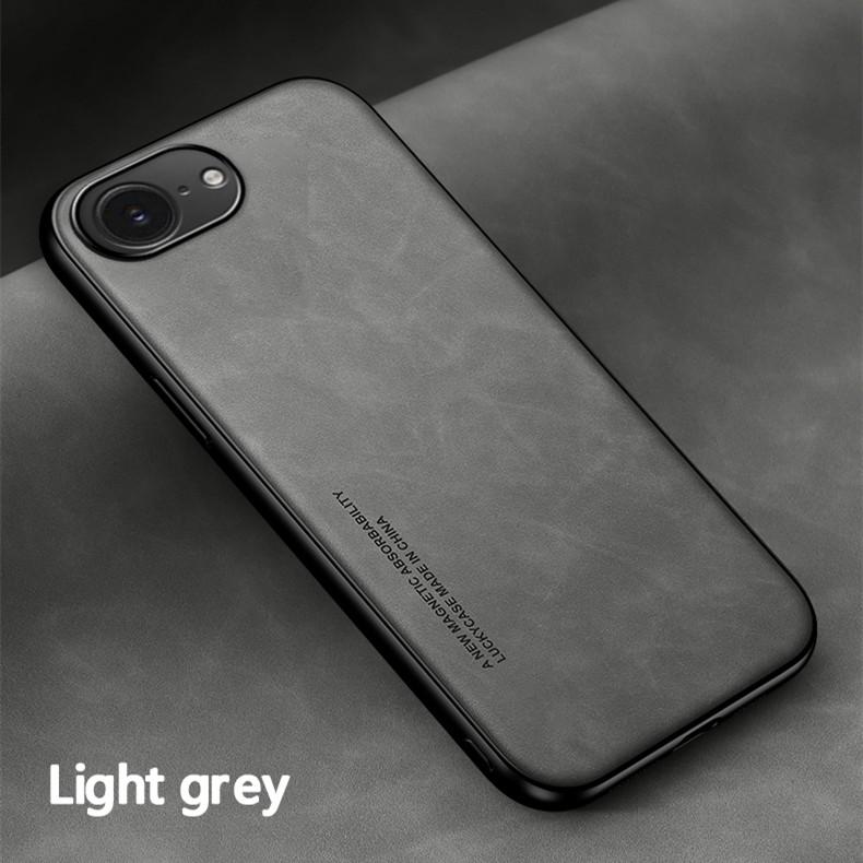 Магнитный чехол с покрытием "кожа на ощупь" для Apple iPhone 16e iPhone 16 Pro Max Plus Защитная накладка Противоударный Coque Funda Capa