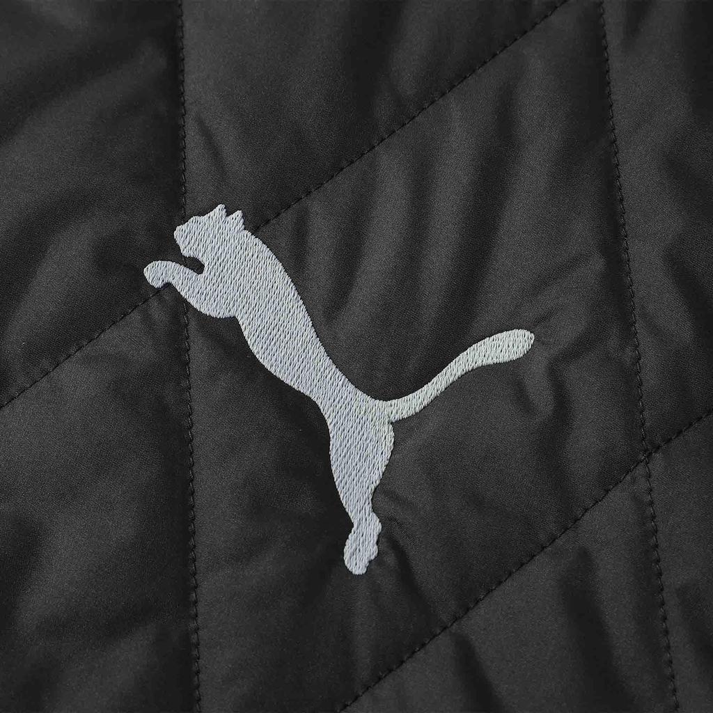 Puma Жилет Urban Padded Gilet однотонный спортивный на молнии с логотипом бренда, жилет мужской, черный 686338-01