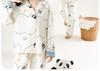 Yingbolun Girls' Pajamas Spring and Autumn Pure Cotton Girls' Middle School Children's Long-sleeved Pants Set Cotton Home Clothes