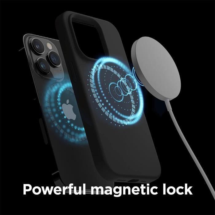 Coque Silicone - pour iPhone - 16 Plus - Protection Anti-Rayures - Ultra Fine - Noir
