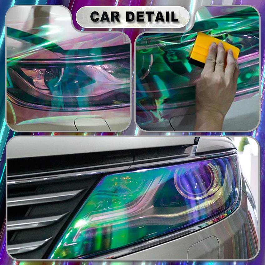 30x100cm Auto Styling Headlight Blackout Film PPF Vehicle Junior Taillights Translucent Lights Vinyl Film Color Change Stickers
