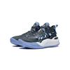 Баскетбольные кроссовки Li Ning Youth Dawn Halo Rebound, износостойкие, легкие, нескользящие, средней высоты, детские баскетбольные кроссовки Thunderstorm-Gray Black YKBT030-3