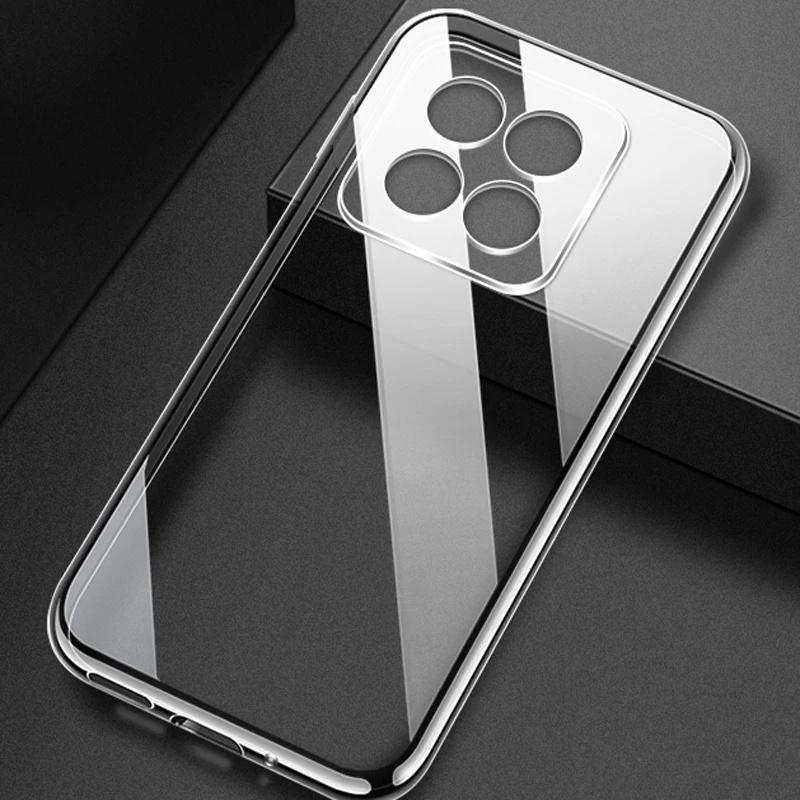 Ультратонкий прозрачный силиконовый мягкий чехол-накладка для Xiaomi Redmi Note 13 13R Pro Plus 13 4G 5G Полная защита камеры Задняя крышка 13C