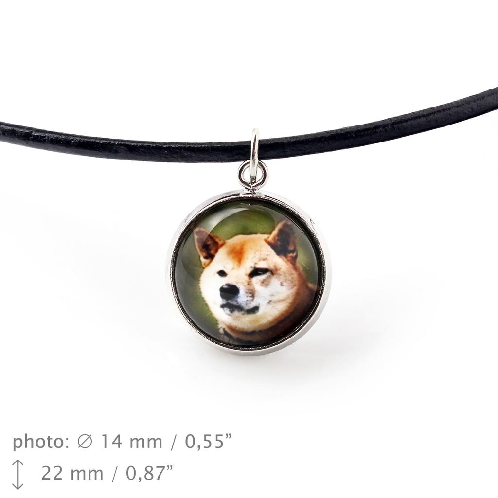 Shiba Inu, Japanese Small Size Dog, Japanese Brushwood Dog - necklace pendant with your photo, handmade, handcrafted jewelry by Art-Dog brand