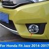 Передний Задний Бампер Противотуманная Фара Лампа Накладка Отделка Для Honda Fit Jazz 2014 2015 2016 2017 Хромированная Рамка Защиты Противотуманной Фары Аксессуары