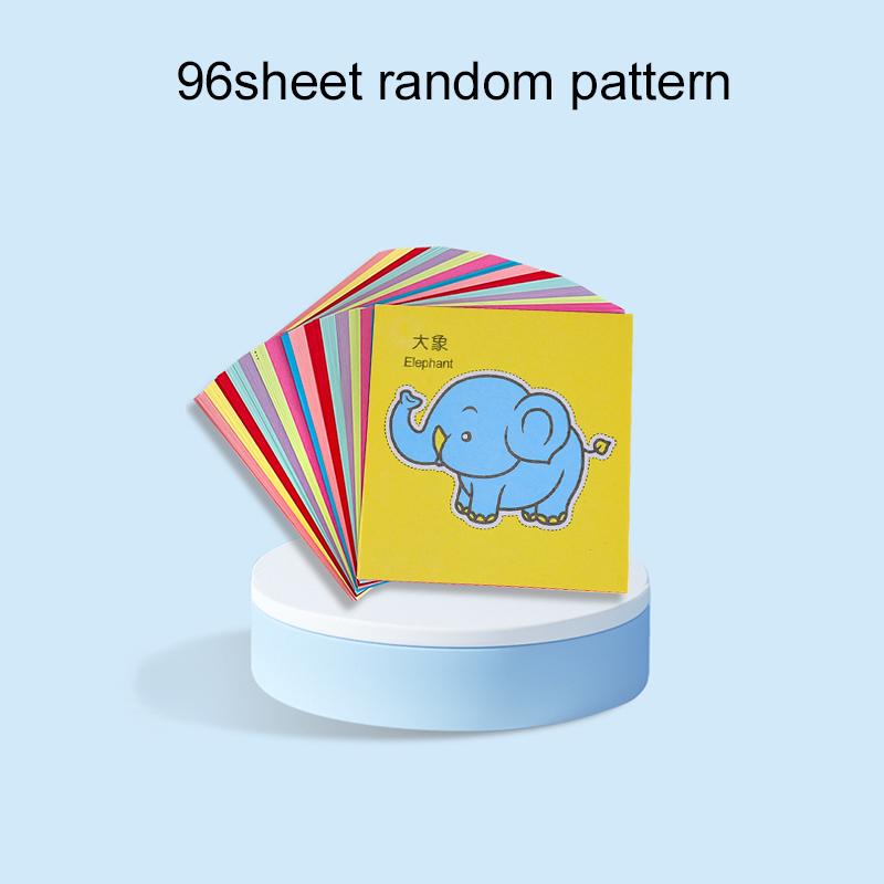 48/96 листов Детские игрушки для вырезания из бумаги Игрушка для раннего развития Цветная бумага Ручная роспись Художественные принадлежности Поделки для детей TMZ