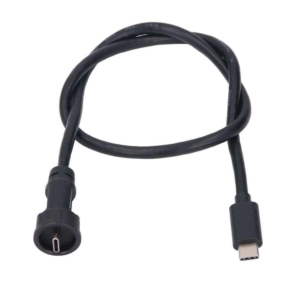 Кабель USB C Папа-Папа Длина 0,5 м IP67 IP68 Водонепроницаемый Прямой штекер Удлинительный шнур Type C 30 В