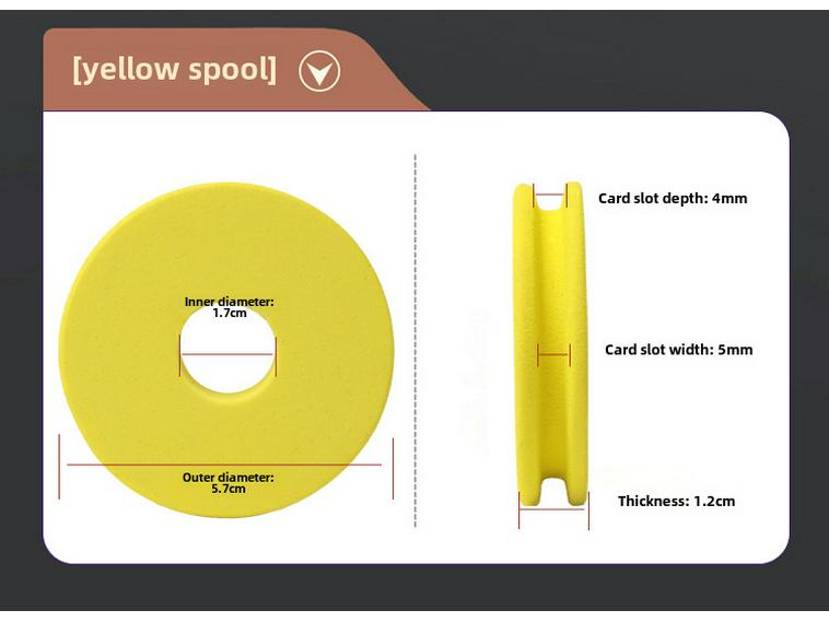 Рыболовная катушка Pan Laoban EVA Foam 6 см с отверстием - прочный аксессуар для снастей