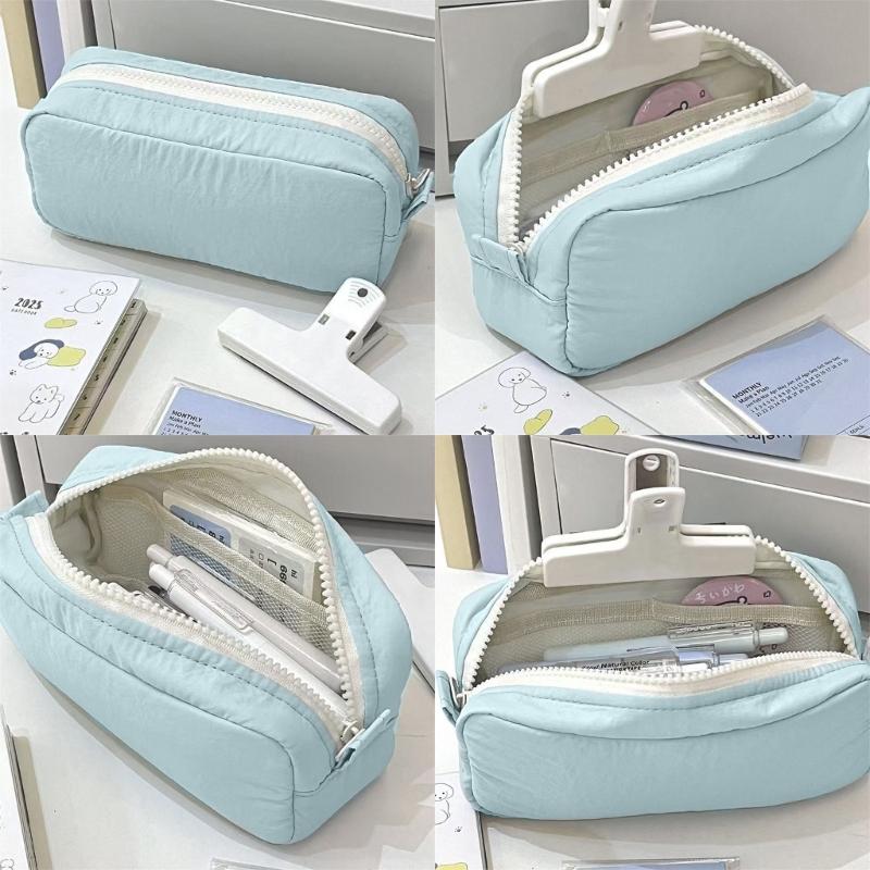 Fashionable Student Pencil Case Tear Large Capacity Pencil Pouch  For Writing  School Accessories