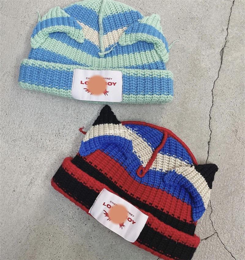 Женская вязаная шапка Loverboy из шерсти - Милые кошачьи и свиные ушки, Универсальный осенне-зимний аксессуар для пар.