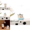 Adorable Resin Cat Figurines For Diy Miniature Gardens Cute Desk Decor