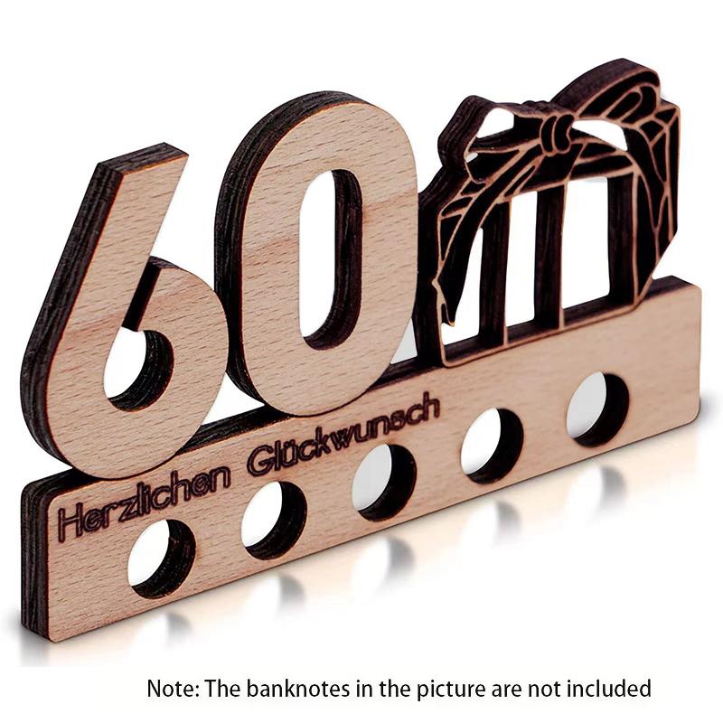 3D Wooden Money Clip Ornaments Friends Memorial Birthday Gift 40 Unique Cash Gifts 30 Party Decor 18 Birthday Gifts For 16 1PC