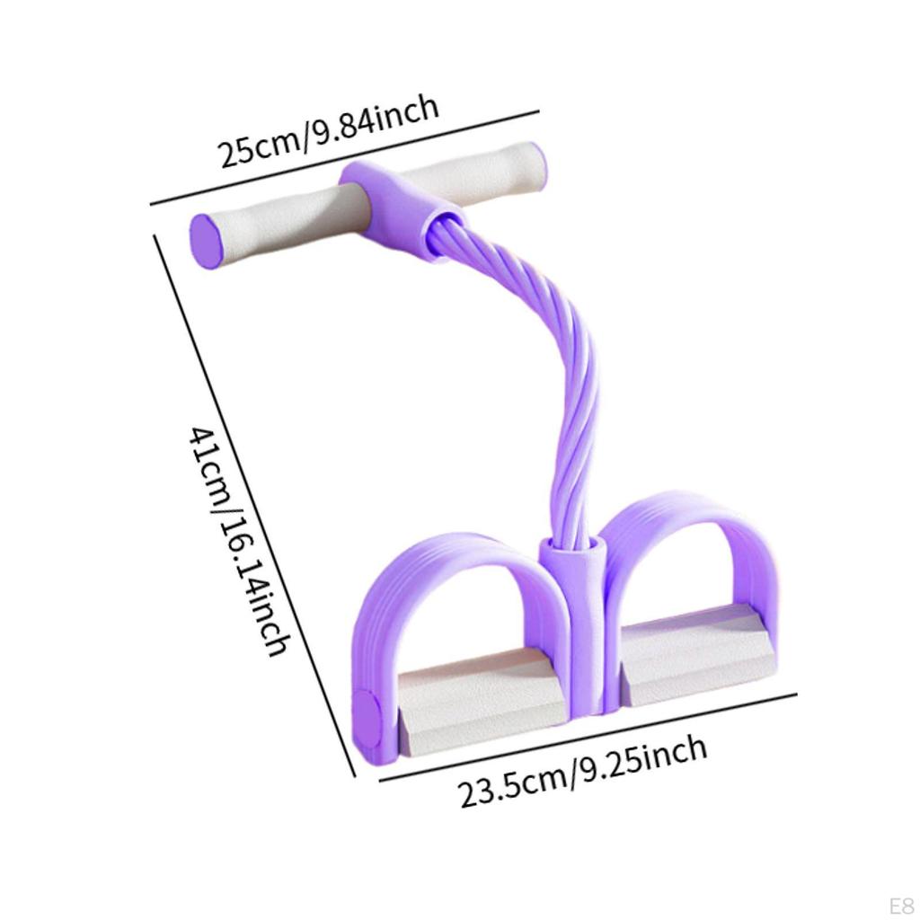 Ankle Pedal Resistance Band with Elastic Rope for Indoor Fitness