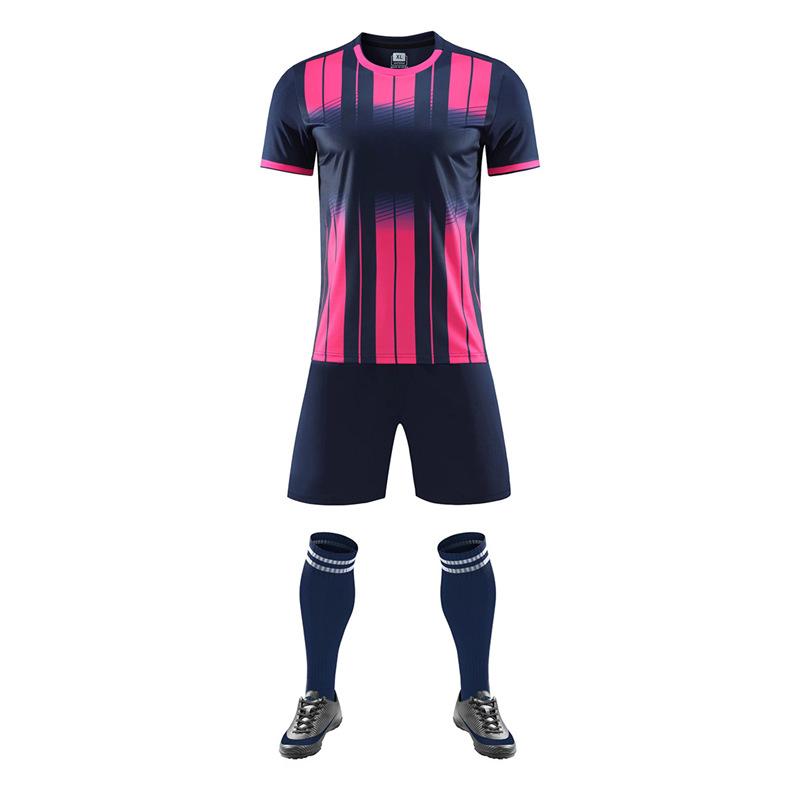a football jersey set, adult children's football training jersey, and student competition jersey outdoor running jersey.