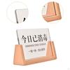 Table Sign, Tabletop Setting Acrylic Panel Wood Base Beauty Salon Signage, Today Sign for Studio