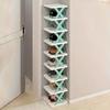 Plastic Folding Shoe Racks Detachable Multi Layer Simple Shoes Shelf  Student Dormitory
