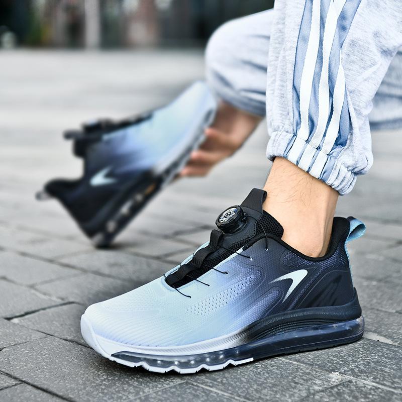 Summer new shock-absorbing running shoes autumn men's shoes sports shoes women's casual shoes flying mesh shoes travel