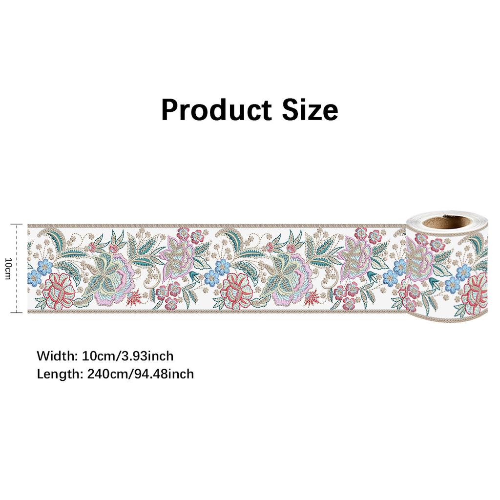 240cm Length Luxury Skirting Corner Wall Sticker Bathroom Office Glass Waist Line Home Decor Waterproof Floor Waveguide Art Wallpaper