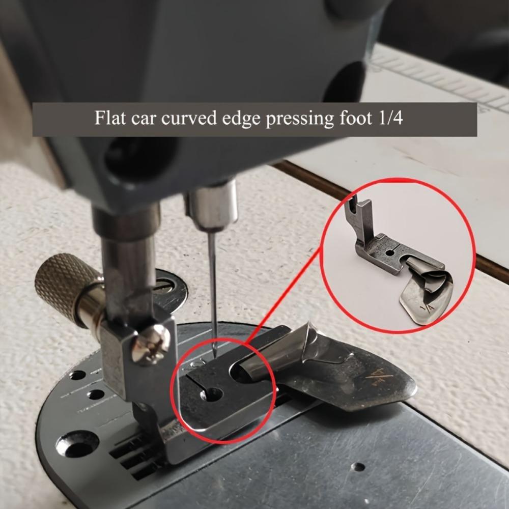 1 шт. прижимная лапка с закругленным краем, промышленная прижимная лапка для швейной машины для шитья шелкового шифона, тонкие ткани, детали и аксессуары для швейных машин