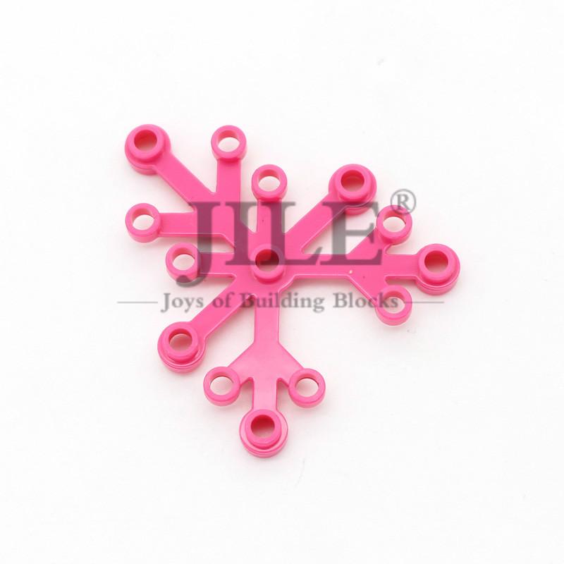 40Pcs Blocks City Moc Plants Leaves 6X5 Green Tree Building Bricks 2417 Compatible With Garden Grass Flower Accessories Toys