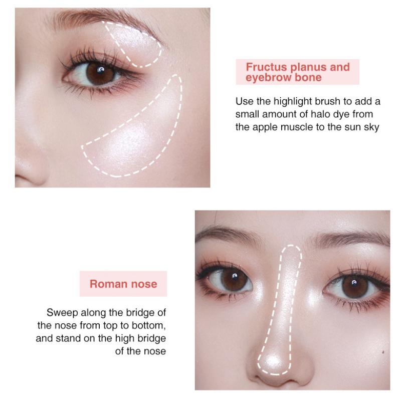 Модный разноцветный диск с жемчугом и розой, питательный хайлайтер для кожи, дополнительный свет, естественное осветление, хайлайтер, диски