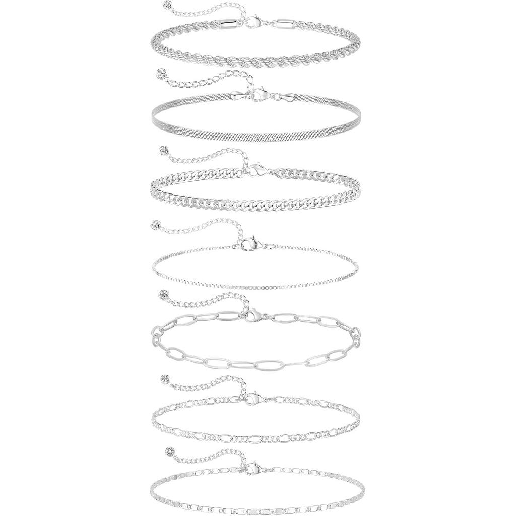 BERISO Gold Bracelets for Women, Elegant Adjustable 14K Gold Plated Bracelet for Women, Trendy Minimalist Dainty Gold Bracelet for Everyday Wear