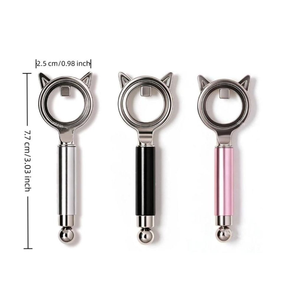 Non-slip Handle Magnetic Nail Art Tool Circular Ring Hollow Cat Eye Magnet Beginner Friendly