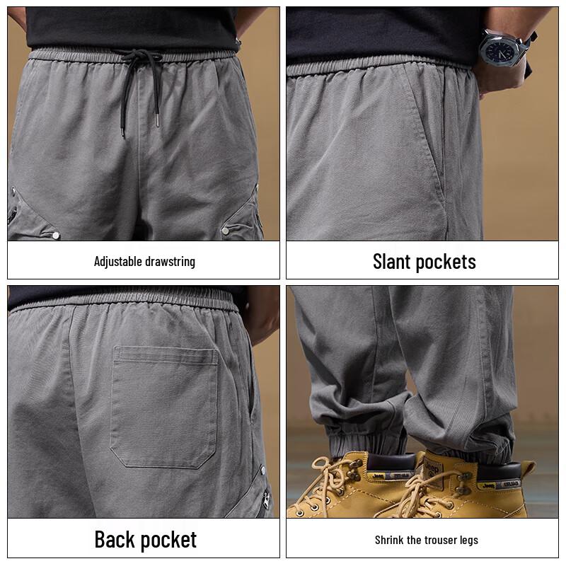 Jeep Мужские зауженные повседневные брюки карго