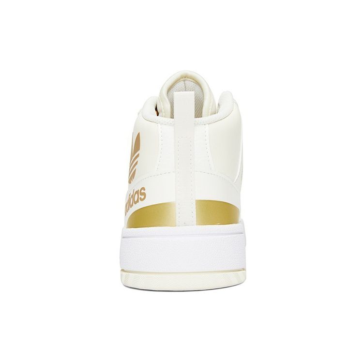 Adidas Originals Post Up Non-Slip Shock Absorption Mid-Top Skate Shoes Women Skate Shoes White Platinum H00218