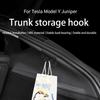 For New Tesla Model Y Launch/Juniper 2025+ Rear Trunk Hook Storage Holder Bag Trunk Grocery Bag Hook Hanger Interior Accessories