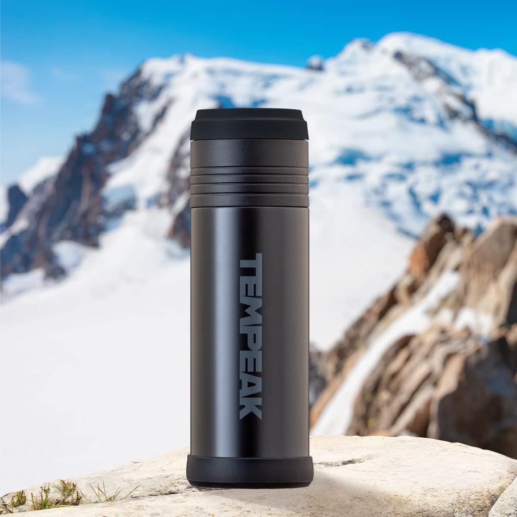 Atlas Water Bottle 530ml Super Thermal Bottle Camping Outdoor Disaster Prevention Goods Stainless Steel Bottle Mountain Climbing Ten Peaks Turquoise