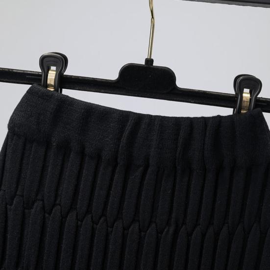 Женская юбка миди с высокой талией, прямого кроя, облегающая бедра, вязаная юбка, однотонная, осенняя юбка, универсальная повседневная одежда