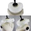 Women Girls Victorian Elizabethan Ruffled Neck Collar Silky Fake Collar Choker Vintage Webbing Neck Ruff Cosplay Costume