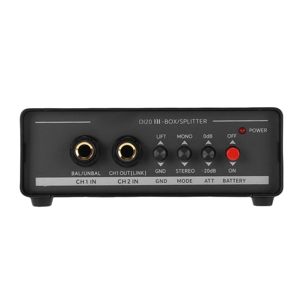 Активный DI-бокс, 2 канала, с балансным XLR-выходом, многофункциональный Direct Box для сцены, гитары, DJ-контроллера