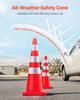 Safety Cones Traffic Cones 6 x 36" Orange Reflective Collars Road Cones