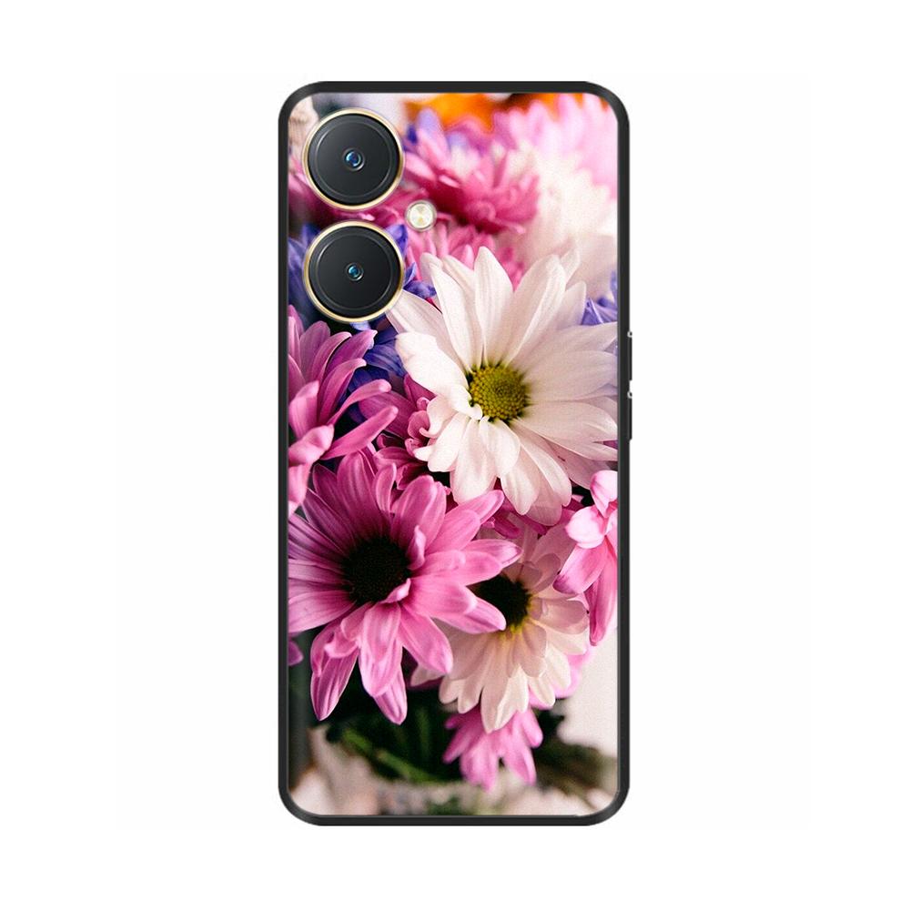 Чехол для Vivo Y27 Черный Чехол Череп Волк Силиконовый Мягкий Задние Чехлы Для Vivo Y27 5G Чехол для Телефона VivoY27 Y 27 2023 Защитный Чехол