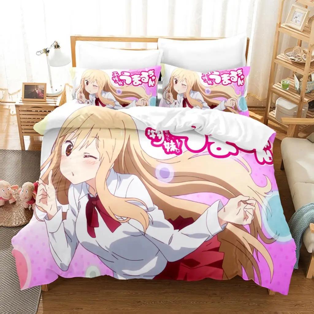 3D-печать аниме «The Himouto!» Комплекты постельного белья Umaru-chan Пододеяльник с наволочкой Twin Full Queen King Постельное белье Постельное белье