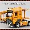 1/32 Engineeringtoy Transport Cars Модель игрушечного сплава литой двухслойный грузовик игрушка инерционный звук свет транспорт для мальчиков подарок