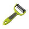 Vegetable And Fruit Peeler, 3 In 1 Multifunction Rotary Peeler, 3 Stainless Steel Blades: Serrated, Straight