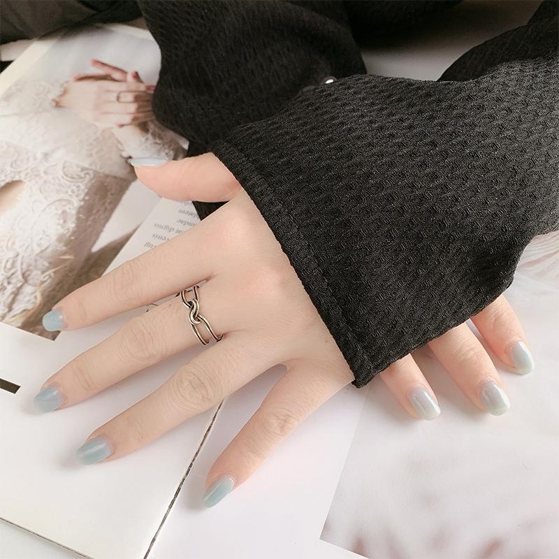 925 Sterling Silver Knot Rings for Women Couple Engagement Luxury Jewelry Wholesale and Jewellery