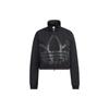 Originals Adicolor Tt Logo Applique Zip-Up Stand Collar Jacket Women Tops Black HS1937