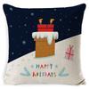 Christmas Pillow Case Christmas Light Luxury High-end Pillow Family Bed Pillow Case Home Cushion Bed Pillow