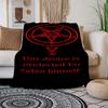 Satanic Protection Baphomet Sigil PosterBlanket Flannel Throw Blanket for Sofa, Bed, Travel, Camping, Office, Couch, Chair, And Bed Gift for