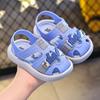 Детские сандалии тапочки летние мультфильм милый мягкий подошва нескользящие маленькие дети девочки домашняя обувь Baotou Hole сандалии для мальчиков
