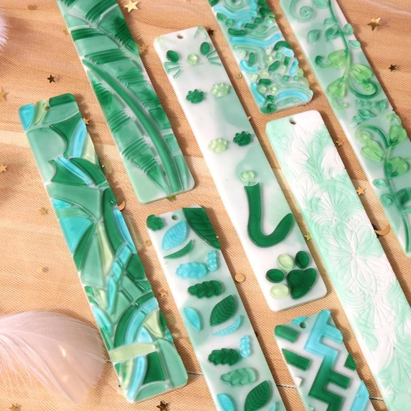Прямоугольная силиконовая форма для закладок DIY Форма для изготовления закладок Эпоксидная смола Ювелирные изделия DIY Поделки Силиконовая форма 150x35 мм