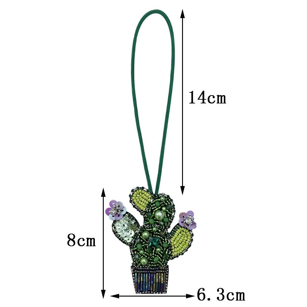 DIY Bouquet Pendant Potted Green Plants Bag Chain Charms Bag Accessories Car Accessory
