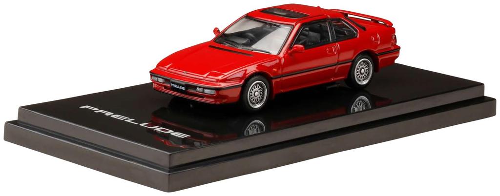 HobbyJAPAN HJ64 Scale Honda Prelude SI TCV Custom Version Phoenix Red Finished Model HJ644002R 1/64 (BA5)