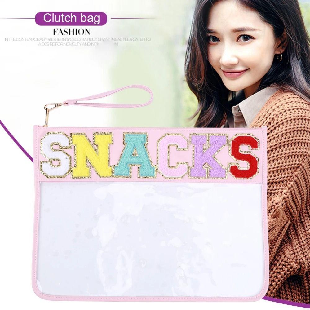 Transparent PVC Cosmetic Bag Waterproof Make Up Pouches Handheld Toiletry Organizer Vacation