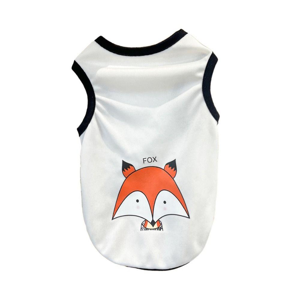 Тонкая майка с рисунком собаки из мультфильма, сетчатая футболка с рисунком животных, жилет из полиэстера для щенков, дышащая летняя одежда для собак и кошек